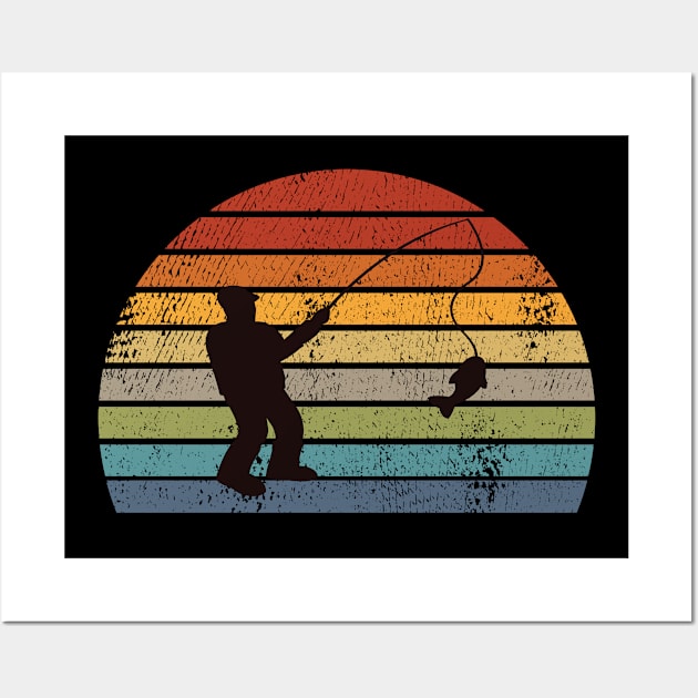 Fishing Retro Wall Art by Shiva121